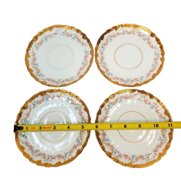 Antique Tiffany & Co NY x Theo Haviland Limoges Soup Saucer Porcelain Mousseline - Picture 9 of 15